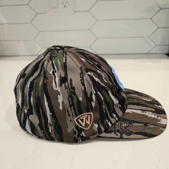 North Carolina Tar Heels Strapback Hat Cap Real Tree NC Camo Embroidered TOW - Picture 4 of 9